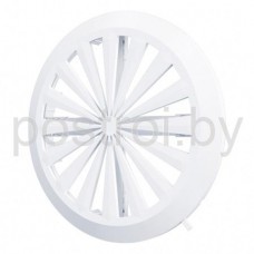 Решетка вентиляционная круглая регулируемая 180мм с фланцем 90-160мм Решетка вентиляционная круглая регулируемая 180мм с фланцем 90-160мм