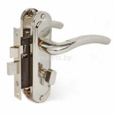 Замок врезной 132/50В с ручкой медь                               