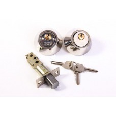 Замок врезной D5 матовый никель фиксатор