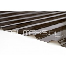 Поликарбонат монолит. "Профиль МП 20" ( 0,8*1150*2000) серый Поликарбонат монолит. "Профиль МП 20" ( 0,8*1150*2000) серый