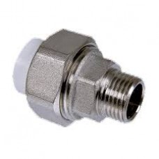 PPRC Разъемная муфта с наружной резьбой 25х1/2 мм                      PPRC Разъемная муфта с наружной резьбой 25х1/2 мм