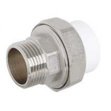 PPRC Разъемная муфта с наружной резьбой 25х3/4 мм                            PPRC Разъемная муфта с наружной резьбой 25х3/4 мм