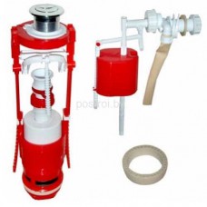 Арматура двойная хром кнопка, боковой подвод воды, ИнкоЭр Арматура двойная хром кнопка, боковой подвод воды, ИнкоЭр