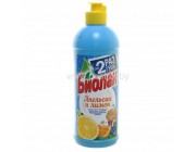 БИОЛАН средство для мытья посуды Апельсин и лимон 450г.