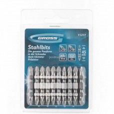 Бита PH 2х45мм - PZ 2х45мм GROSS (10шт)           