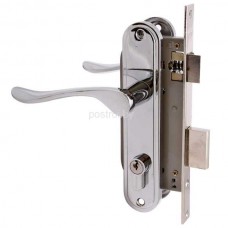 Замок врезной 127/1 АЛЛЮР с ручкой хром                               