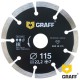 Диск алмазный 115*7*2.2*22.23 для бетона и камня GRAFF                          Диск алмазный 115*7*2.2*22.23 для бетона и камня GRAFF