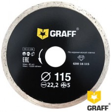 Диск алмазный 115*5*2.0*22.23 по керамической плитке GRAFF                  