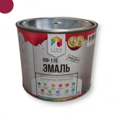 Эмаль ПФ-115 вишневая LIDA 2кг Лида Эмаль ПФ-115 вишневая LIDA 2кг Лида