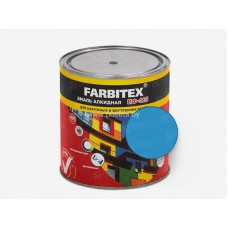 Эмаль алкидная ПФ-115 голубой (0.8 кг) FARBITEX