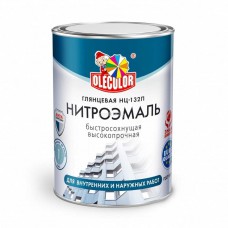 Эмаль НЦ-132П черный (0.7 кг) OLECOLOR Эмаль НЦ-132П черный (0.7 кг) OLECOLOR