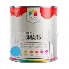 Эмаль ПФ-115 голубая LIDA 2кг Эмаль ПФ-115 голубая LIDA 2кг