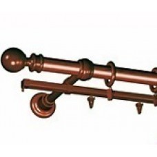 Карниз двойной  3.4м дуб, арт 15       