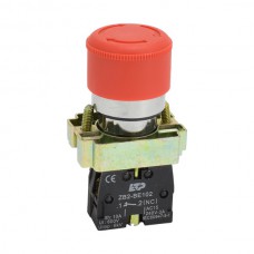 Кнопка LAY5-BS442 красн гриб с фикс                              