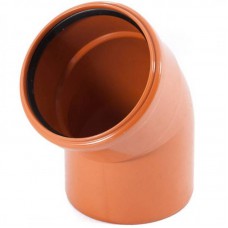 Колено ПП 110*45° наружная канализация Колено ПП 110*45° наружная канализация