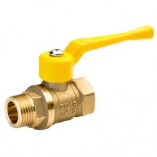 Кран шаровой DN15 PN1.6 газ г-ш ручка/рычаг  Кран шаровой DN15 PN1.6 газ г-ш ручка/рычаг