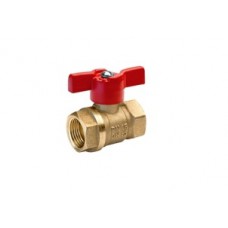 Кран шаровой DN15 PN1.6 вода ручка бабочка внутренняя резьба  Кран шаровой DN15 PN1.6 вода ручка бабочка внутренняя резьба