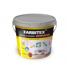 Краска акриловая FARBITEX интерьерная, 3 кг Краска акриловая FARBITEX интерьерная, 3 кг