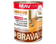 Лак АУ - 2122 для паркета бесцветный глянцевый 1л(0.7кг) BRAVA ALKID