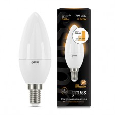 Лампа 7W E14 3000K step dimmable Gauss LED 103101107-S Лампа 7W E14 3000K step dimmable Gauss LED 103101107-S