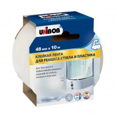 Лента клейкая для ремонта стекла и пластика 48мм*10м UNIBOB         Лента клейкая для ремонта стекла и пластика 48мм*10м UNIBOB