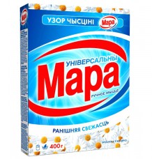 Стиральный порошок МАРА ручная стирка "Узор Чысцiнi" универсальный Утренняя свежесть 400гр Стиральный порошок МАРА ручная стирка "Узор Чысцiнi" универсальный Утренняя свежесть 400гр