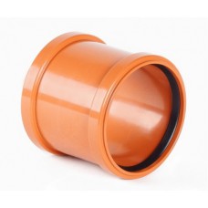 Муфта ПП 110мм для наружной канализации    Муфта ПП 110мм для наружной канализации