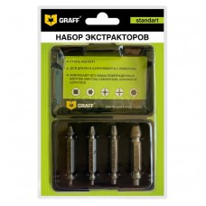 Набор экстракторов 4шт Standart GRAFF  Набор экстракторов 4шт Standart GRAFF
