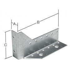Опора балки 140*76*25*2.0 цинк правая                             Опора балки 140*76*25*2.0 цинк правая