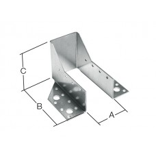 Опора бруса раскрытая 51х135x76 мм OBR R белый цинк STARFIX      