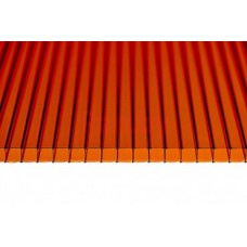 Поликарбонат сотовый 6 мм бронза,  (лист 2,1м*6м)