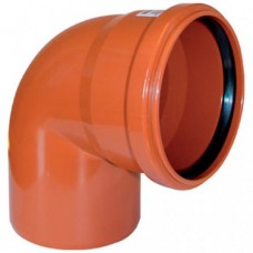 Колено ПП 110*90° наружная канализация Колено ПП 110*90° наружная канализация