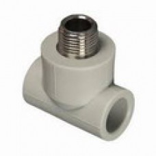 PPRC Тройник 20х1/2 мм наружная резьба PPRC Тройник 20х1/2 мм наружная резьба