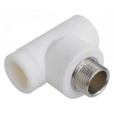 PPRC Тройник 25х1/2 мм наружная резьба   PPRC Тройник 25х1/2 мм наружная резьба