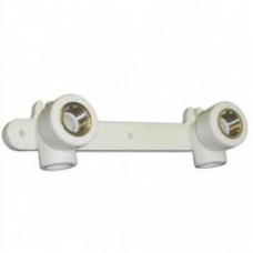 PPRC Отвод с внутренней резьбой с фланцем двойной  20х1/2мм                 