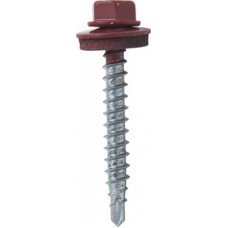 Саморез кровельный 4,8х29 RAL 3005 (красное вино)  уп50шт   