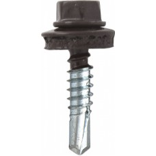 Саморез кровельный 4,8х29 RAL 8017 (тёмно-коричневый) уп50шт Саморез кровельный 4,8х29 RAL 8017 (тёмно-коричневый) уп50шт