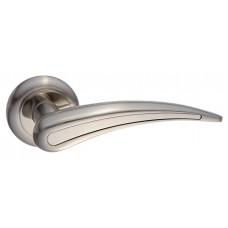 Комплект ручек Сабрина никель мат/ник блест DH 204-04 SN/NP Комплект ручек Сабрина никель мат/ник блест DH 204-04 SN/NP