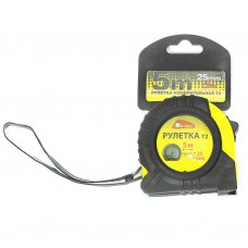 Рулетка 5м х 25мм прорезиненный корпус Т2 Hobbi                               