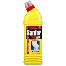 Санитарно-гигиеническое средство «Sanfor WC gel» лимонная свежесть 750 г + 250 г. Санитарно-гигиеническое средство «Sanfor WC gel» лимонная свежесть 750 г + 250 г.