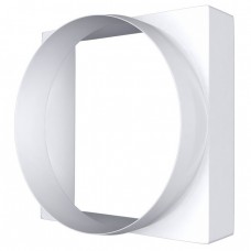 Соединитель квадрата 90х90мм с воздуховодом D-100мм ЭРА, 09КВ Соединитель квадрата 90х90мм с воздуховодом D-100мм ЭРА, 09КВ