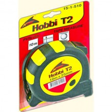Рулетка 10м х 25мм прорезиненный корпус Т2 Hobbi                               
