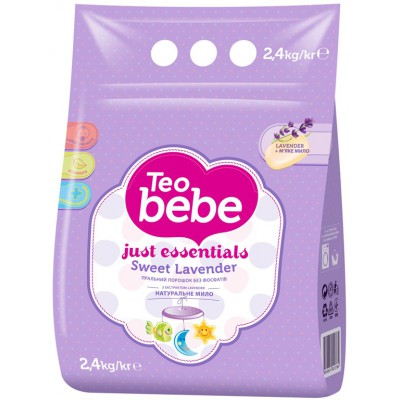 Стиральный порошок Teo Bebe Sweet Lavander для детского автомат 2.4кг