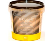 Краска для дерева, цоколя и бетона 1кг желтая мат. Colorlux