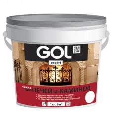Краска для печей и каминов GOLexpert 3 кг белая №141 Краска для печей и каминов GOLexpert 3 кг белая №141