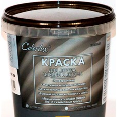 Краска для дерева, цоколя и бетона 2.5кг графитовый мат Colorlux Краска для дерева, цоколя и бетона 2.5кг графитовый мат Colorlux