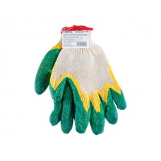 Перчатки х/б с латексным покрытием (двойной облив) ЛЮКС 13класс S