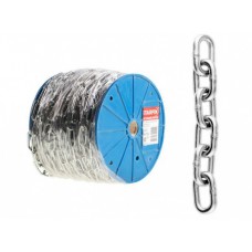 Цепь сварная SLC М8, короткое звено, DIN766 (бухта/15м) Цепь сварная SLC М8, короткое звено, DIN766 (бухта/15м)