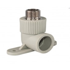 PPRC Отвод с наружной резьбой с фланцем 20х1/2мм                          