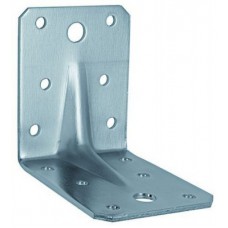 Крепежный уголок оцинкованный усиленный 105x105x90x2,0 мм 